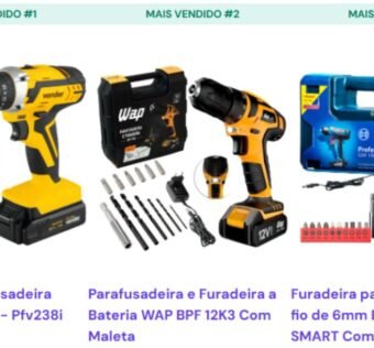 TOP 3 Melhores Parafusadeiras e Furadeiras Custo-Benefício