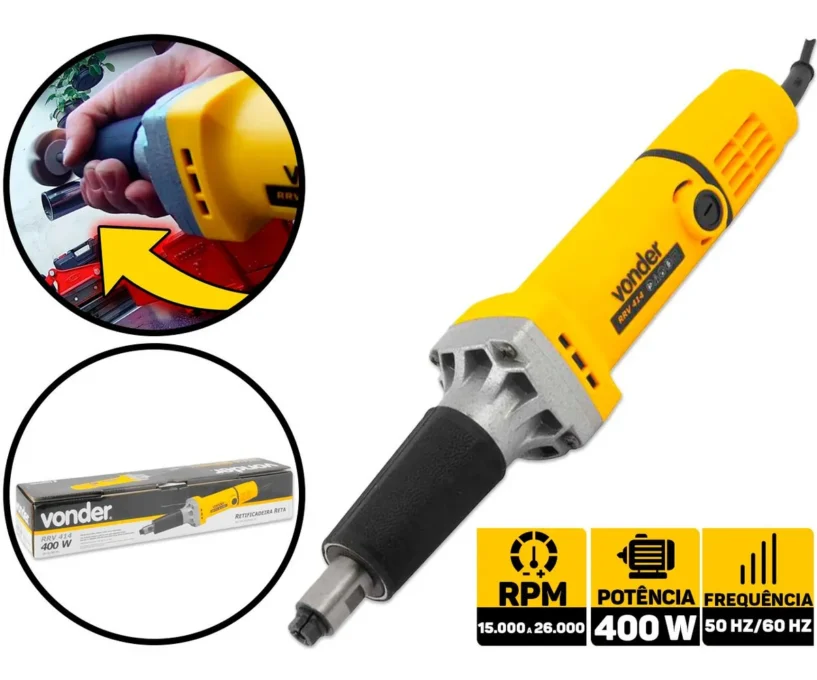 Um dos destaques do nosso TOP 3, Retificadeira Reta Elétrica
VONDER RRV 414