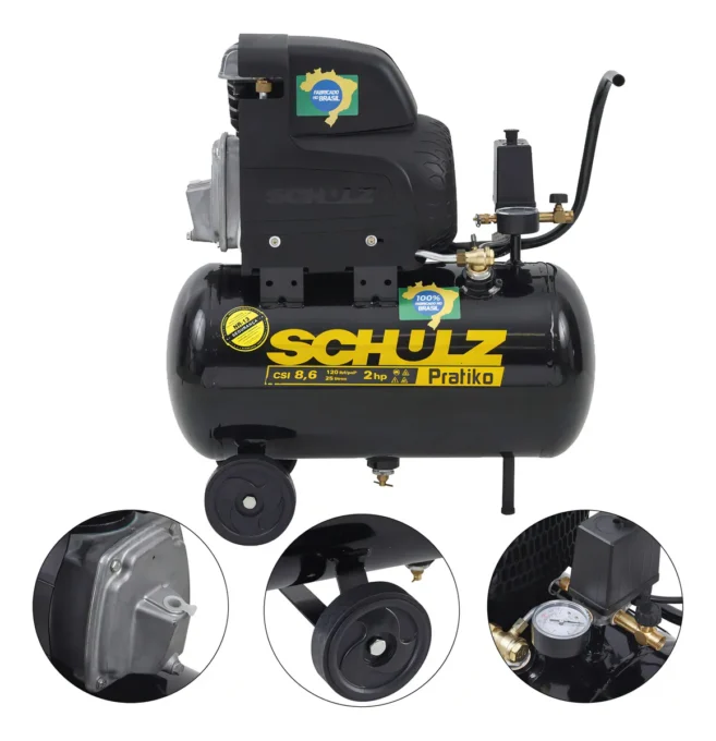 COMPRESSOR DE AR | TOP 3 Melhor COMPRESSOR DE AR Custo Beneficio 2 Um dos escolhidos do nosso TOP 3 Melhor Compressor de Ar
SCHULZ PRATIKO 25L