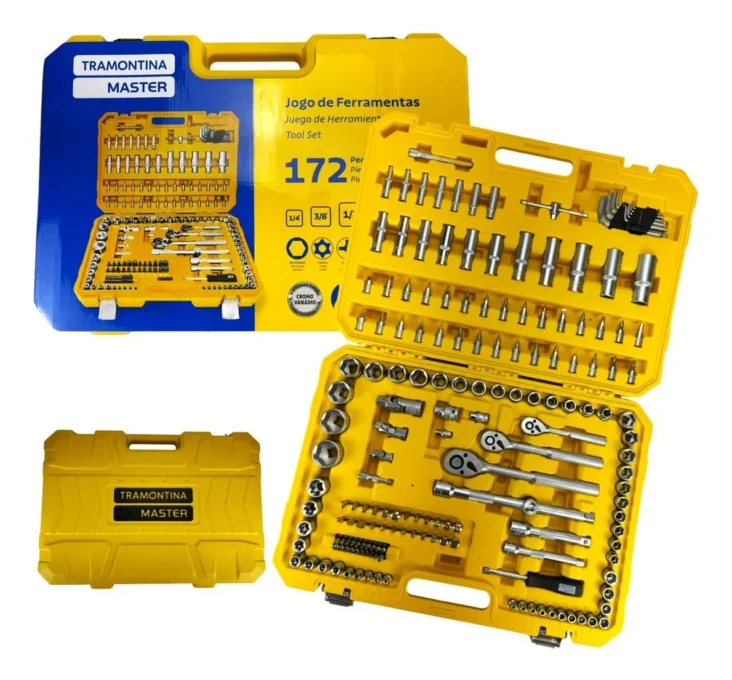 Um dos escolhidos do nosso TOP 3 Melhor Jogo de Soquete Sextavado
TRAMONTINA 172 Pç