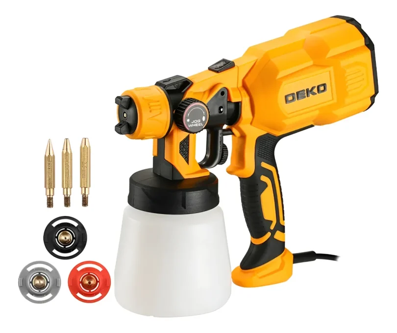 Um dos escolhidos do nosso TOP 3 Melhor Pistola de Pintura Elétrica
DEKO 550W 800ml